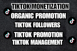 do organic tiktok for monetization and tiktok growth