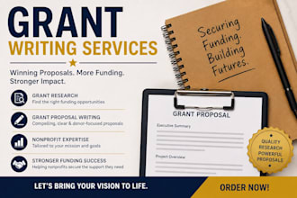 write nonprofit grant proposals and grant research