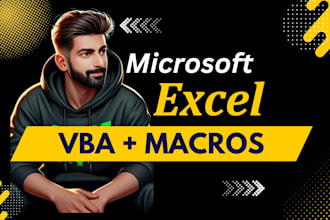 build excel vba macros, formulas and dashboards