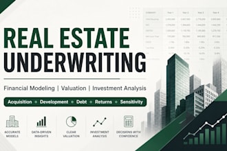 do real estate underwriting, financial modeling and investment analysis