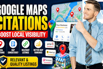 build google map citation for gmb ranking and local SEO