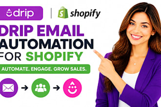create drip email automation shopify store email marketing ecommerce