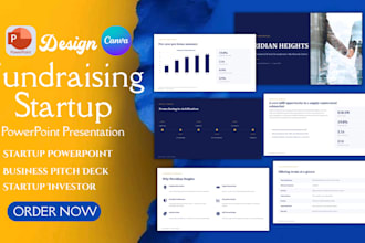 design powerpoint fundraising decks, startup conference keynote presentation