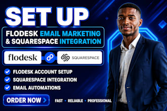 set up flodesk email marketing and squarespace integration