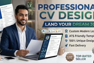 design a professional modern CV resume for job applications
