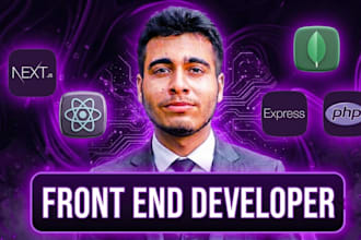 be your front end developer to design luxury full stack websites