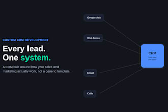 build a custom CRM tailored to your sales and marketing