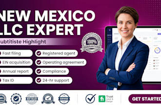 create a new mexico llc formation with registered agent service