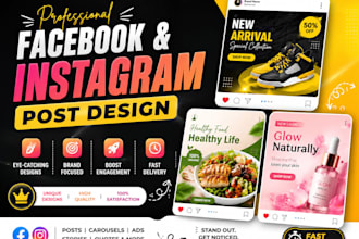 design instagram, facebook post