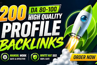 high domain and high authority 100 powerful SEO backlinks da 80 to 100