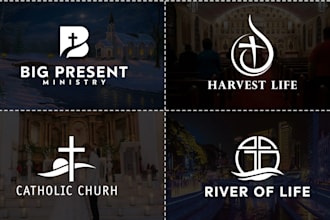 design modern church, ministry and religious business logo