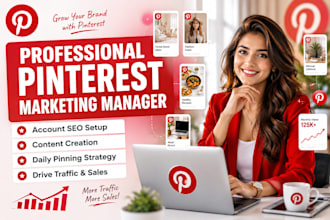 be your pinterest marketing manager and virtual assistant