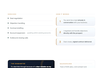 do b2b sales deals and negotiate contracts