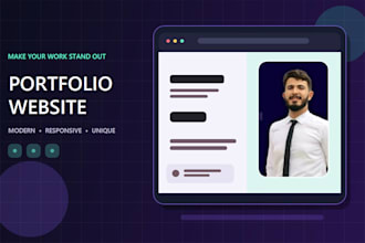a professional resume and modern portfolio website