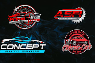 design a unique motorsports racing or automotive logo