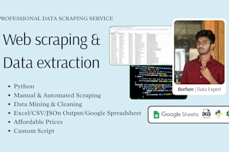 do web scraping and data mining