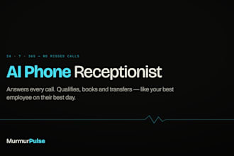 build a 24 7 ai phone receptionist that books and qualifies