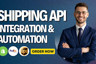 integrate shipping tracking API, fedex, dhl, ups and shipping automation