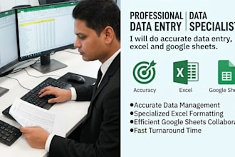do accurate data entry, PDF to excel, copy paste, and prepare sales contract