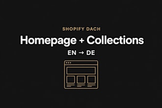 localize your shopify homepage and collections for germany