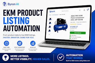 automate ekm product listings using ai and make