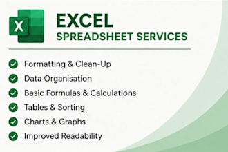 format, organise and improve your excel spreadsheet