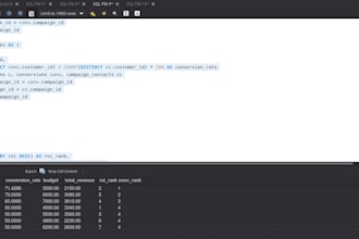 design a professional mysql or postgresql database with custom sql queries
