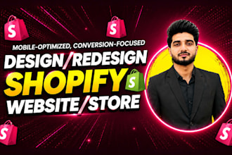 design shopify website or clone shopify store, redesign, revamp shopify