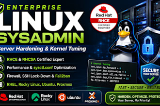 be your linux sysadmin for server hardening and optimization