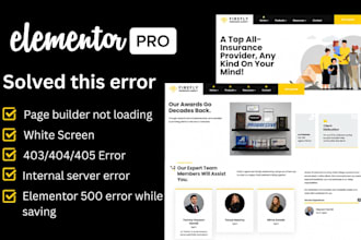 repair any kind of wordpress bug and elementor errors