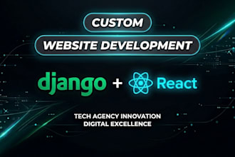 build a full stack web application with react and django