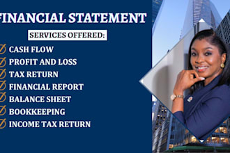 prepare financial statement, income statement, profit and loss, balance sheet