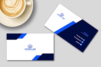 make modern double sided business card designs