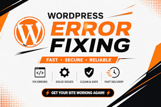 fix wordpress errors, bugs and technical issues