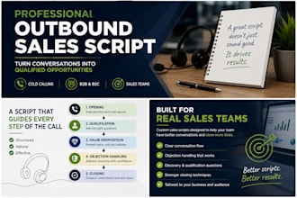 create a professional outbound sales script