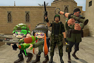professionally port or create sfm model gmod player model l4d2 cs2 vr character