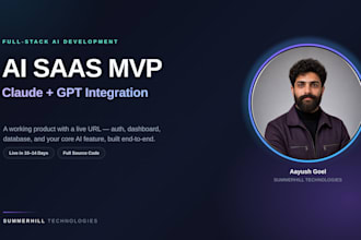 build an ai powered saas mvp with claude gpt integration