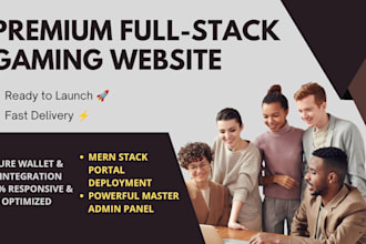 build a premium full stack gaming website or portal