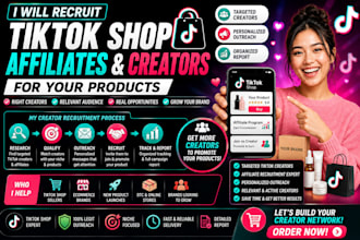 recruit tiktok shop affiliates and creators for your products