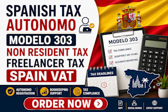 handle spanish tax autonomo modelo 303 non resident tax freelancer tax spain vat