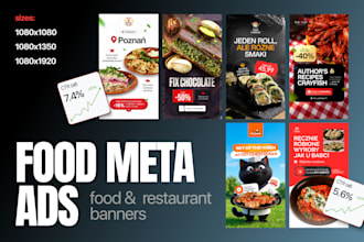 design ad creatives for restaurants and food brands