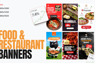 design ad creatives for restaurants and food brands