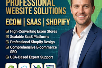create professional ecom or shopify website and store