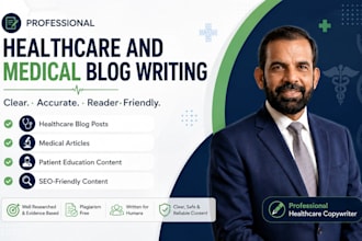 write healthcare and medical blog posts and articles