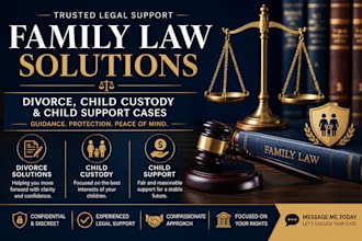 be your family lawyer for divorce, child custody and child support cases
