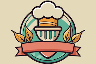 do custom restaurant chef catering kitchen logo
