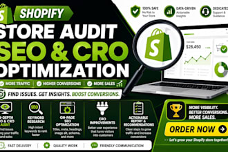 optimize shopify SEO and cro to increase traffic and conversions