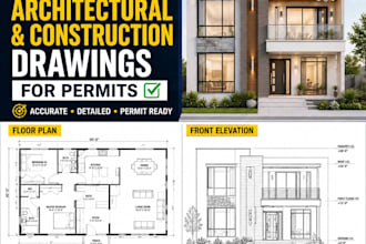 create professional architectural permit drawings in autocad