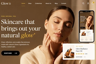 design beauty website spa website beauty store skincare website shopify store