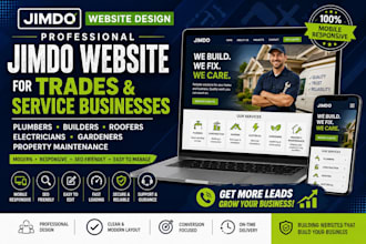 build plumber builder propertymaintain roofer electrician gardener jimdo website